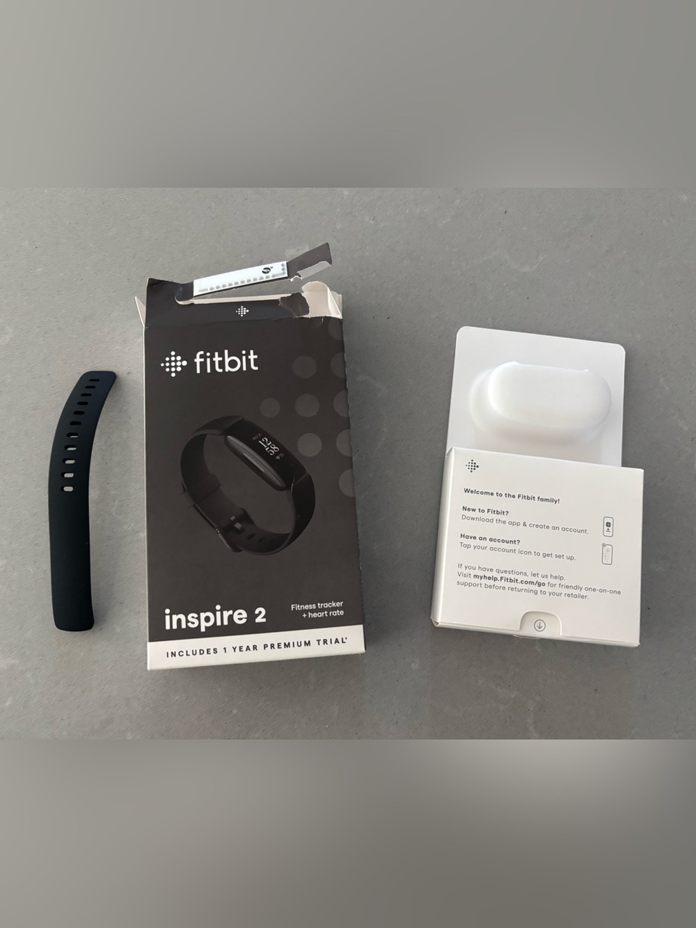 Genuine OEM Fitbit Inspire 2 size Large black band in original box
